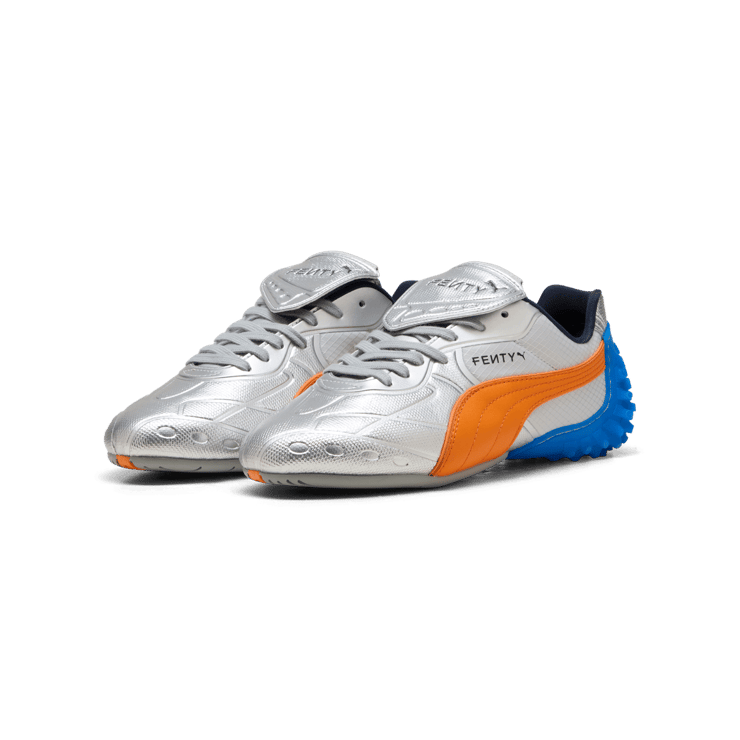 Puma Avanti LS-X Fenty Silver Rickie Orange Angle 5