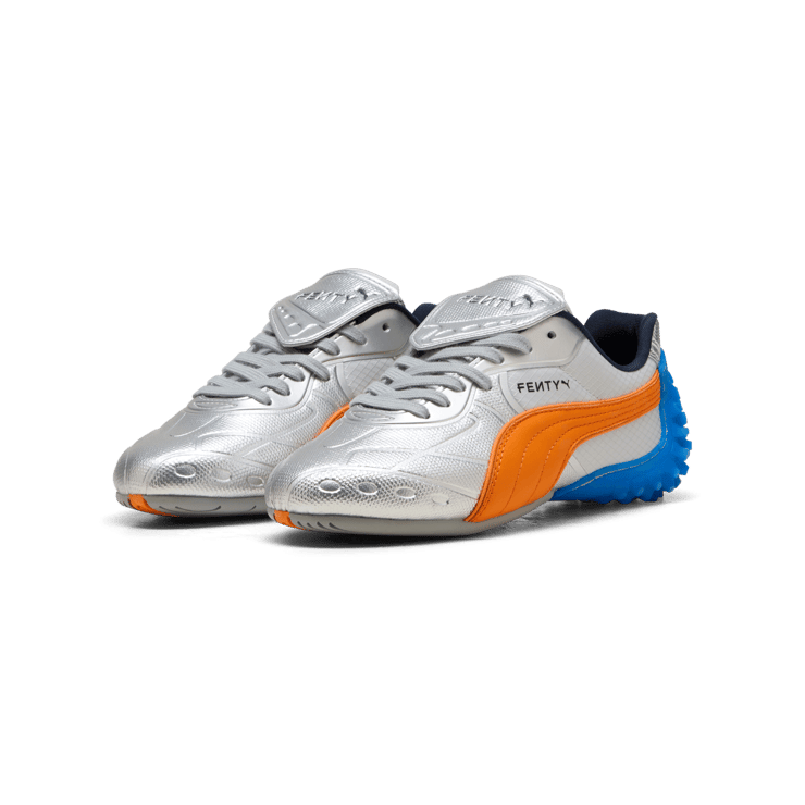 Puma Avanti LS-X Fenty Silver Rickie Orange (Women's) Angle 5