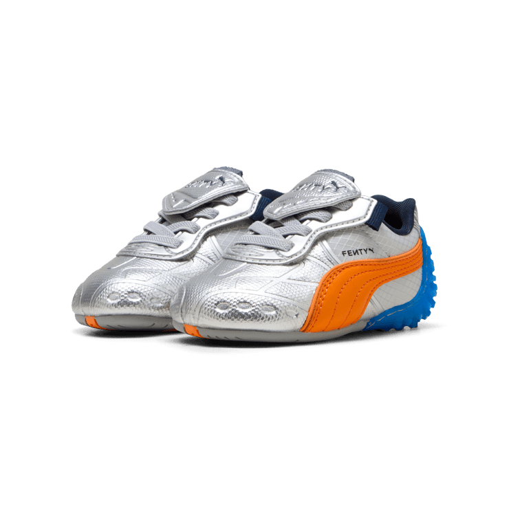 Puma Avanti LS-X Fenty Silver Rickie Orange (TD) Angle 5