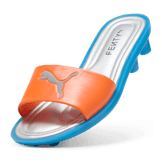 Puma Cat Cleat Sandals Fenty Rickie Orange (Women's) Angle 3