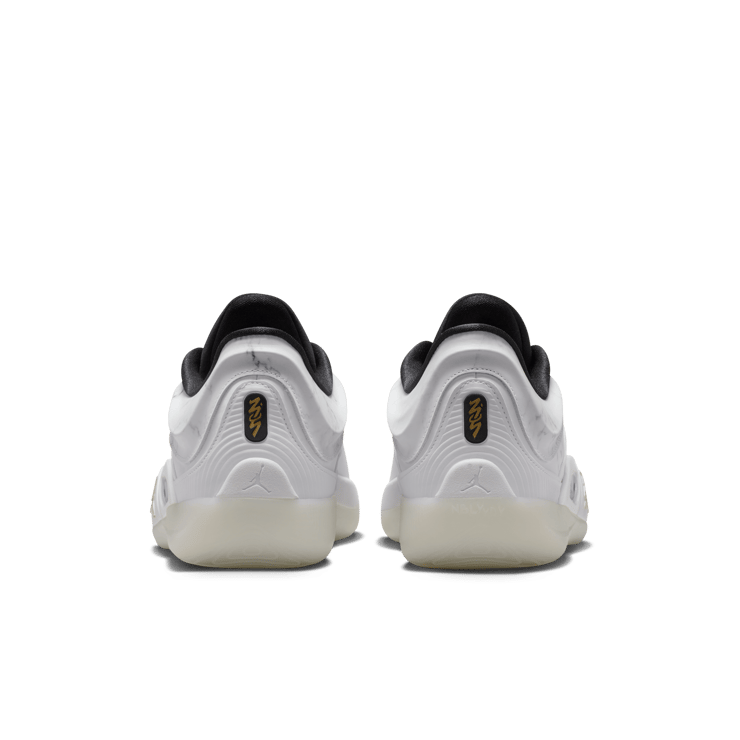 Jordan Zion 4 White Metallic Gold Angle 2