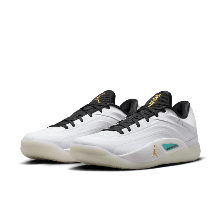 Jordan Zion 4 White Metallic Gold Angle 3