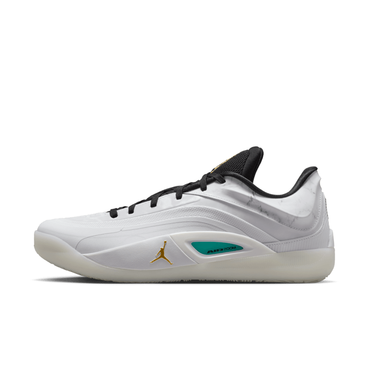 Jordan Zion 4 White Metallic Gold Angle 5