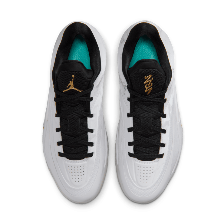 Jordan Zion 4 White Metallic Gold Angle 4