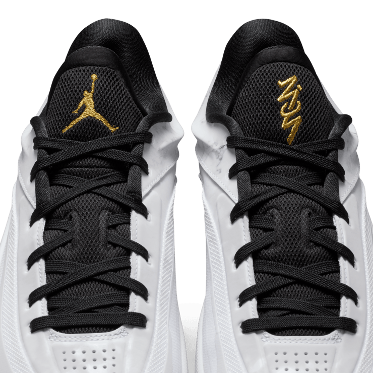 Jordan Zion 4 White Metallic Gold Angle 9