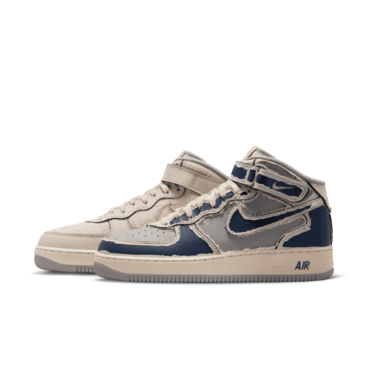 Nike Air Force 1 Mid Pearl White Angle 8