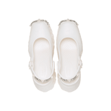 Crocs Ballerina Platform Simone Rocha Oyster Angle 1
