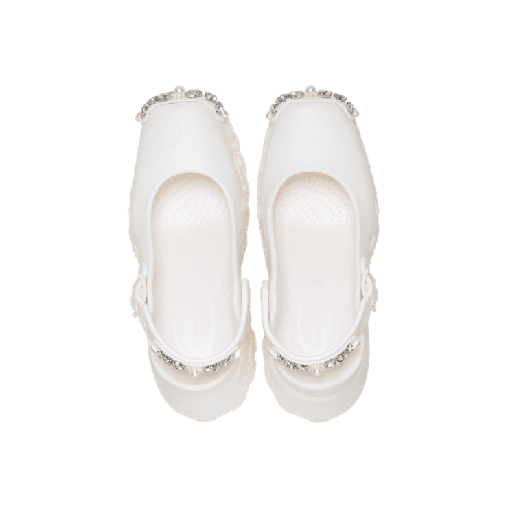 Crocs Ballerina Platform Simone Rocha Oyster Angle 1