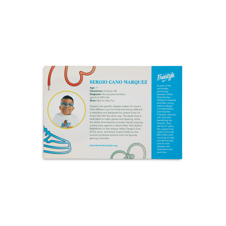 Nike Air Max Plus Doernbecher Sergio Cano Marquez Angle 1