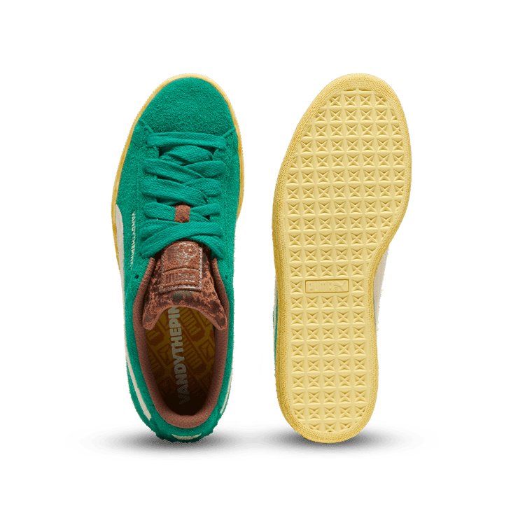 Puma Suede Vandy The Pink Grassy Green Angle 1