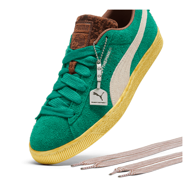 Puma Suede Vandy The Pink Grassy Green Angle 3