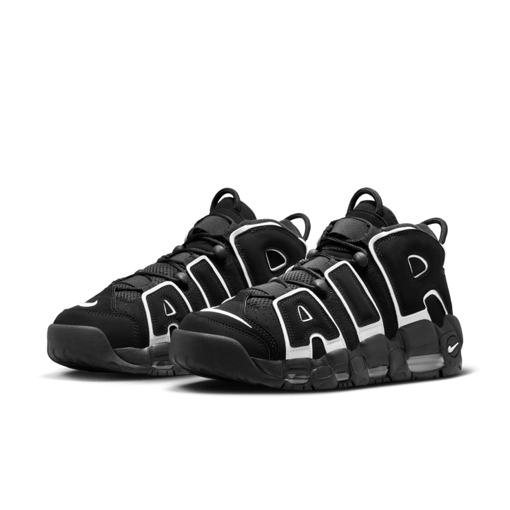 Nike Air More Uptempo Black White Angle 6