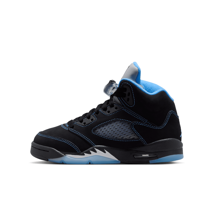 Air Jordan 5 Retro Black University Blue (GS) Angle 0