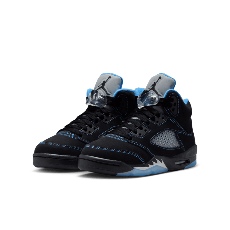 Air Jordan 5 Retro Black University Blue (GS) Angle 4