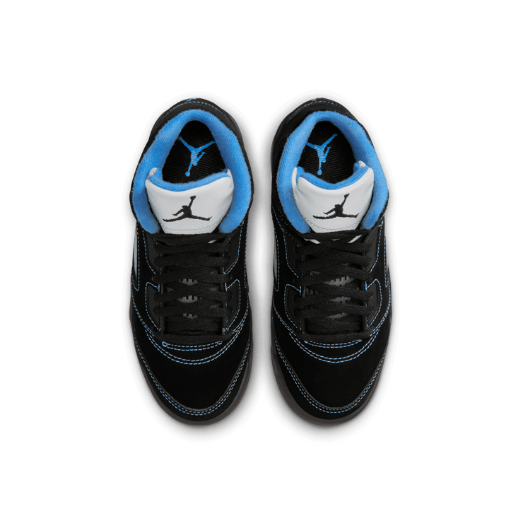 Air Jordan 5 Retro Black University Blue (PS) Angle 3
