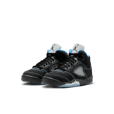 Air Jordan 5 Retro Black University Blue (PS) Angle 4