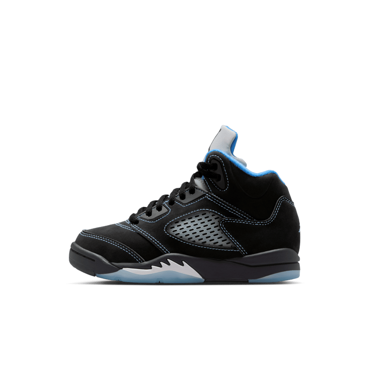 Air Jordan 5 Retro Black University Blue (PS) Angle 0
