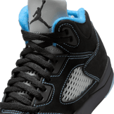 Air Jordan 5 Retro Black University Blue (PS) Angle 6