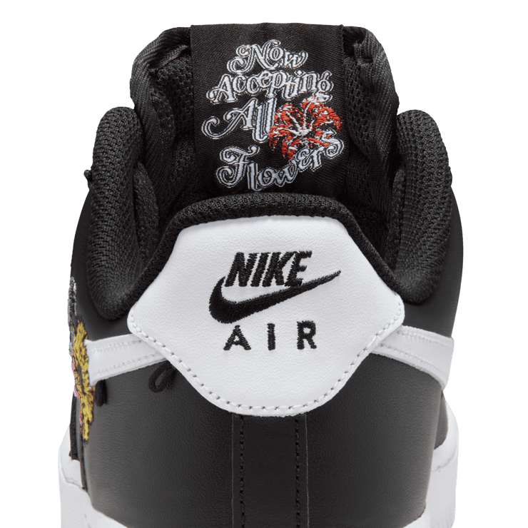 Nike Air Force 1 Low PRM Accepting All Flowers Black Angle 4