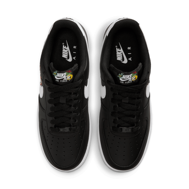 Nike Air Force 1 Low PRM Accepting All Flowers Black Angle 3