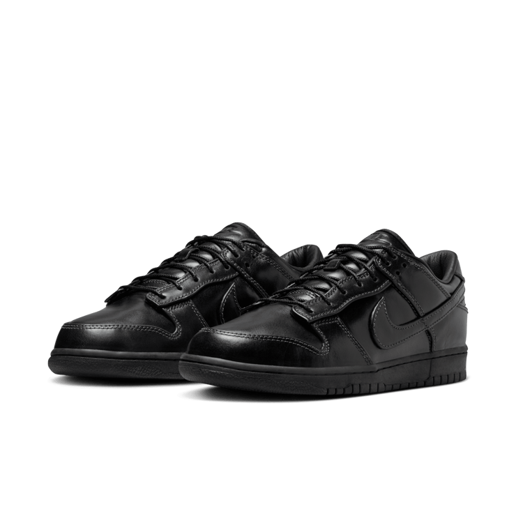 Nike Dunk Low Dress Shoe Black Angle 4
