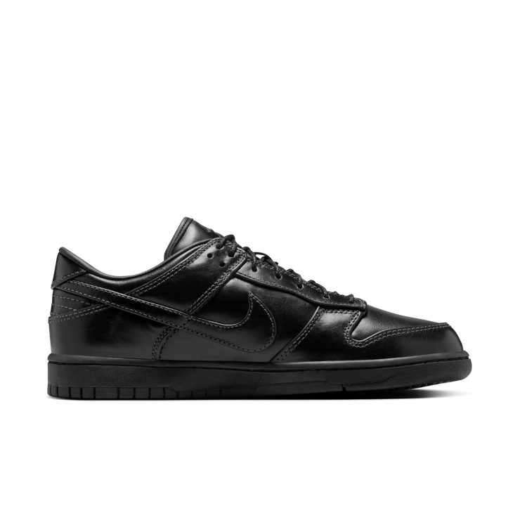 Nike Dunk Low Dress Shoe Black Angle 3