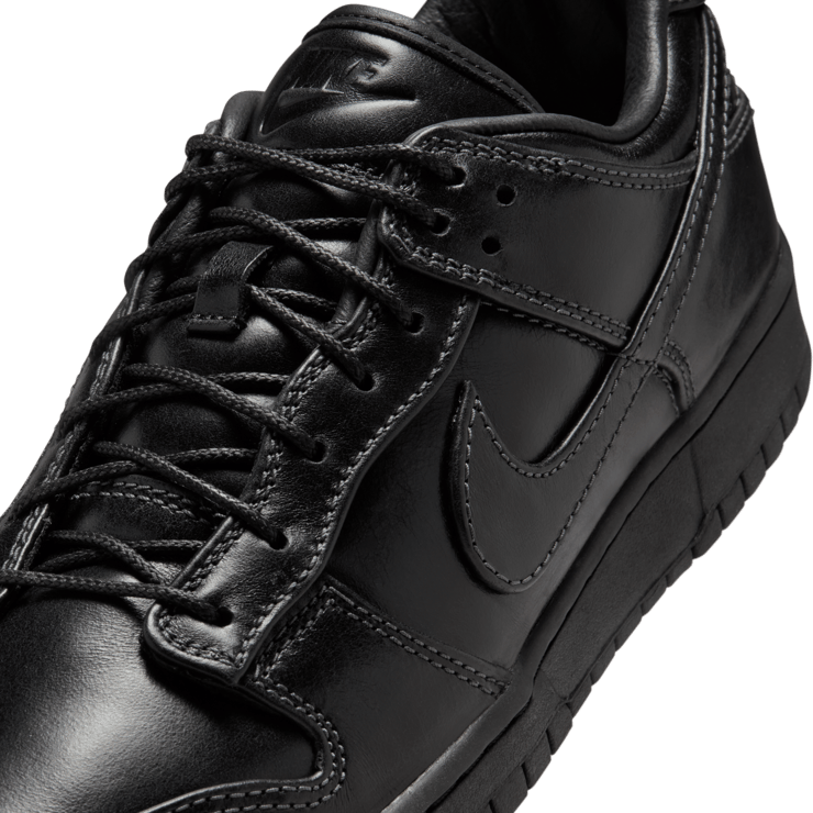 Nike Dunk Low Dress Shoe Black Angle 6