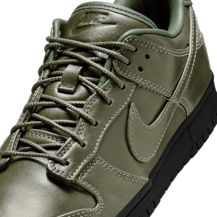 Nike Dunk Low Dress Shoe Olive Angle 7