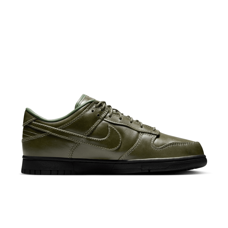 Nike Dunk Low Dress Shoe Olive Angle 1