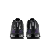 Nike Shox R4 Black Metallic Silver Angle 0