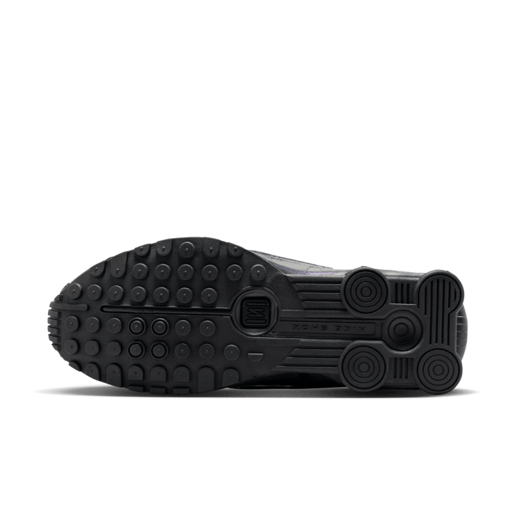 Nike Shox R4 Black Metallic Silver Angle 4