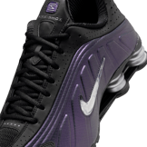 Nike Shox R4 Black Metallic Silver Angle 3