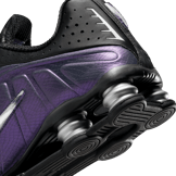 Nike Shox R4 Black Metallic Silver Angle 2