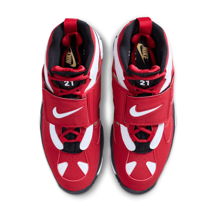 Nike Air Diamond Turf 2 Fire Red Angle 4