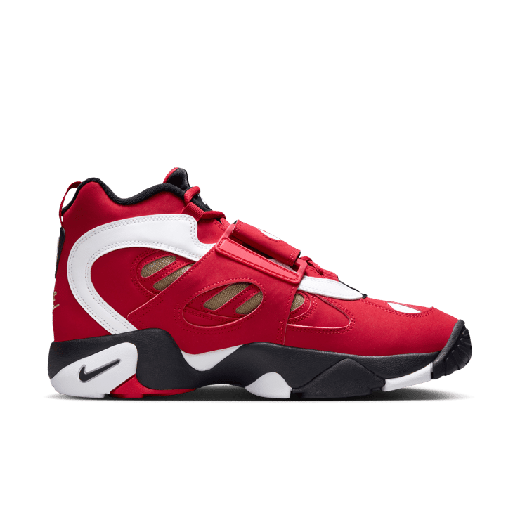 Nike Air Diamond Turf 2 Fire Red Angle 2