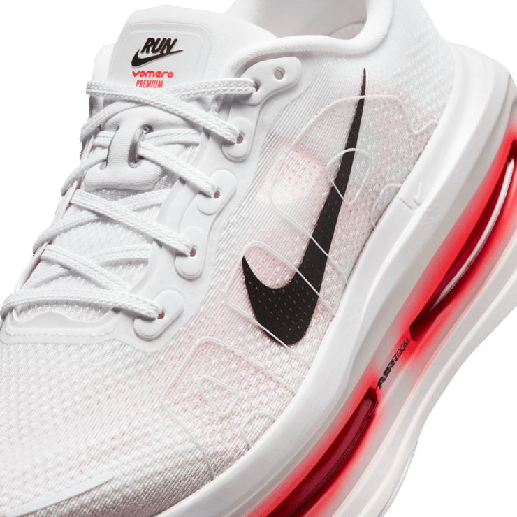 Nike Vomero Premium White Bright Crimson Angle 7