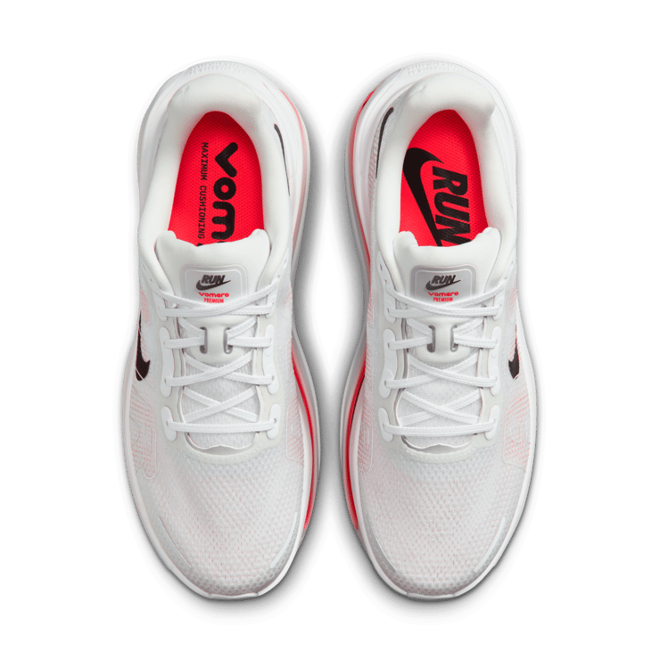 Nike Vomero Premium White Bright Crimson Angle 4
