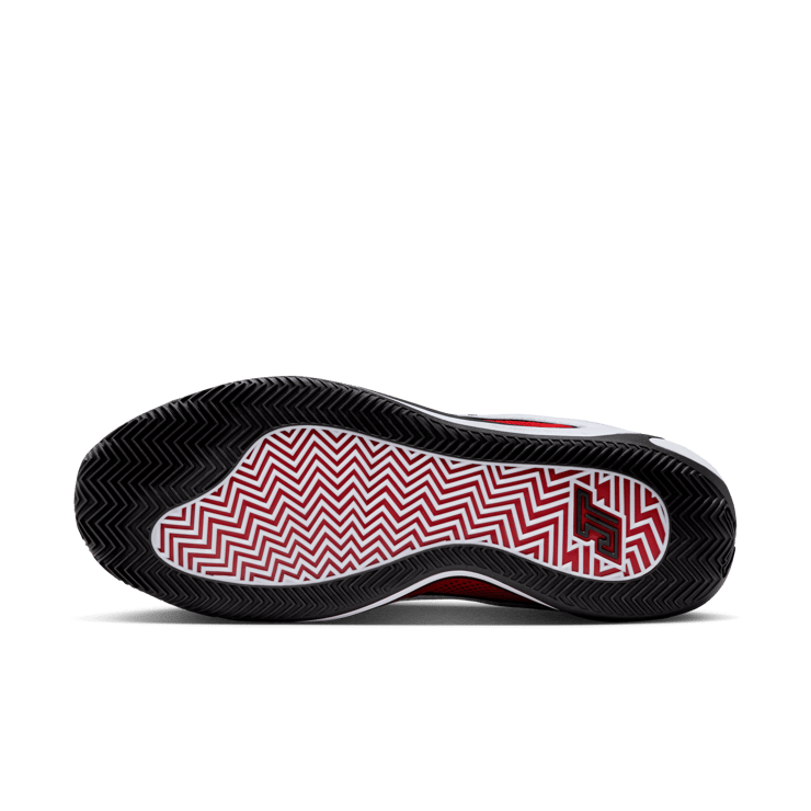 Jordan Tatum 4 White University Red  Angle 1