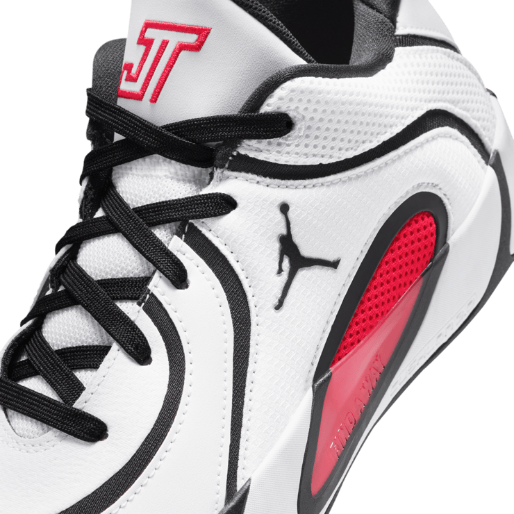 Jordan Tatum 4 White University Red (GS) Angle 11