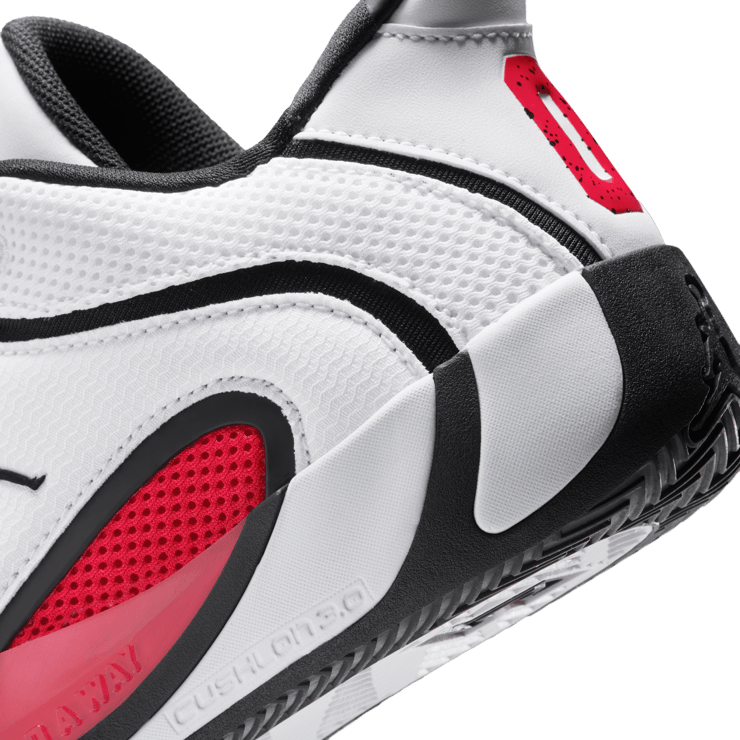 Jordan Tatum 4 White University Red (GS) Angle 10