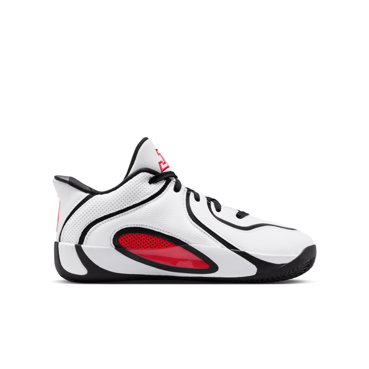 Jordan Tatum 4 White University Red (GS) Angle 4