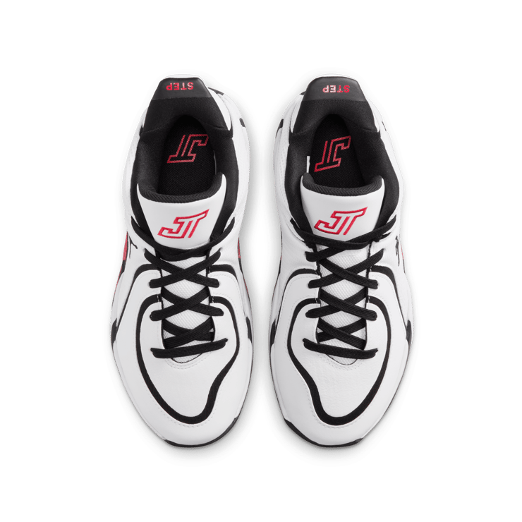 Jordan Tatum 4 White University Red (GS) Angle 3