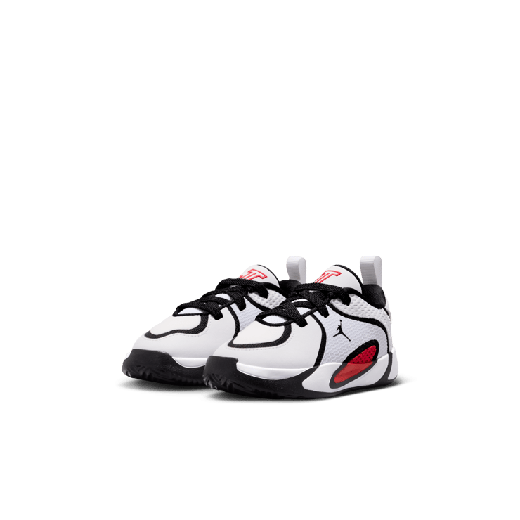 Jordan Tatum 4 White University Red (TD) Angle 1