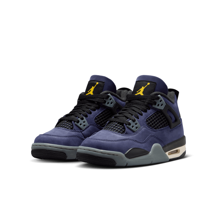 Air Jordan 4 Retro Lakers (GS) Angle 3