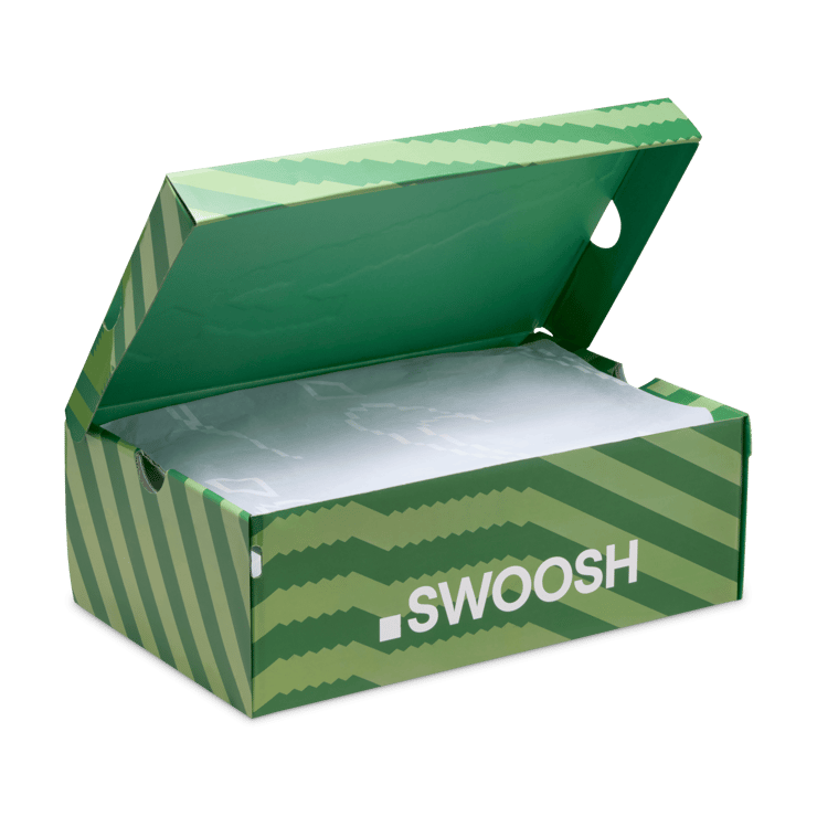 Nike ReactX Rejuven8 Slide .SWOOSH Kelly Green Angle 4