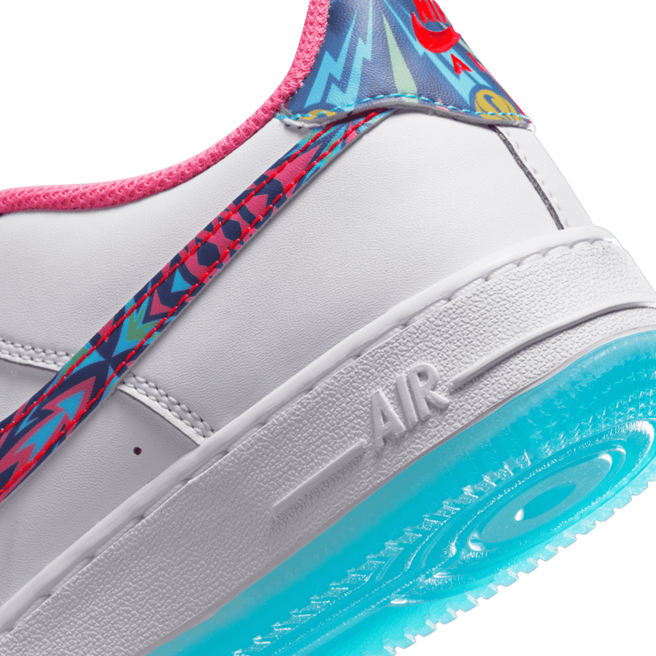 Nike Air Force 1 Low South Beach Multi-Color (GS) Angle 5