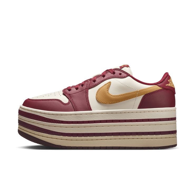 Air Jordan 1 Low Triple Stack Team Red (W) Angle 3