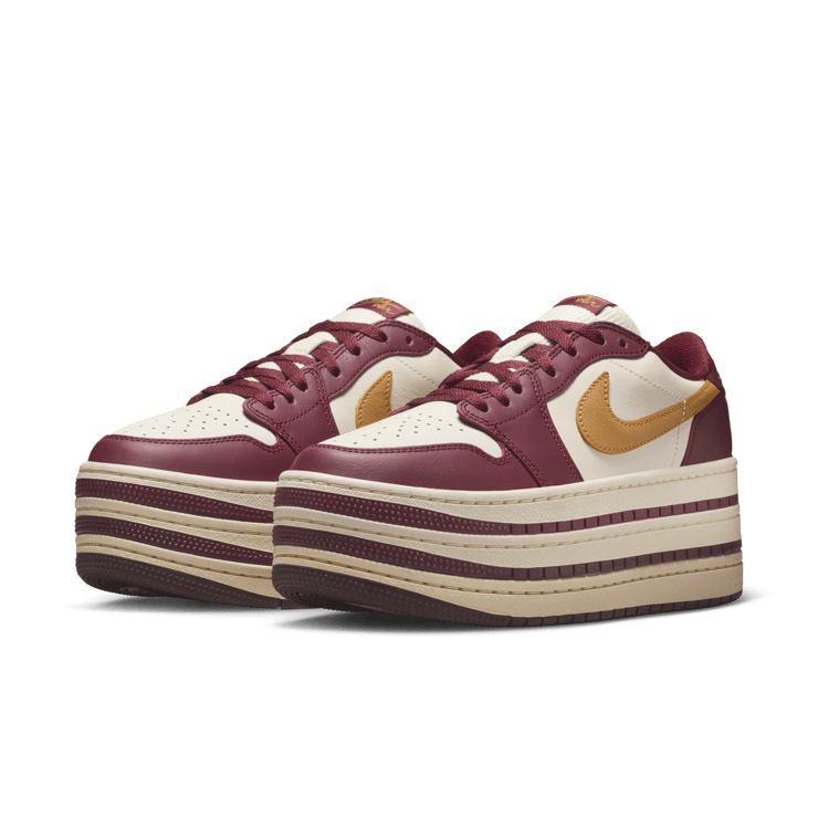 Air Jordan 1 Low Triple Stack Team Red (W) Angle 1