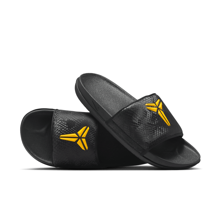 Nike Kobe Offcourt Slide Black University Gold Angle 3