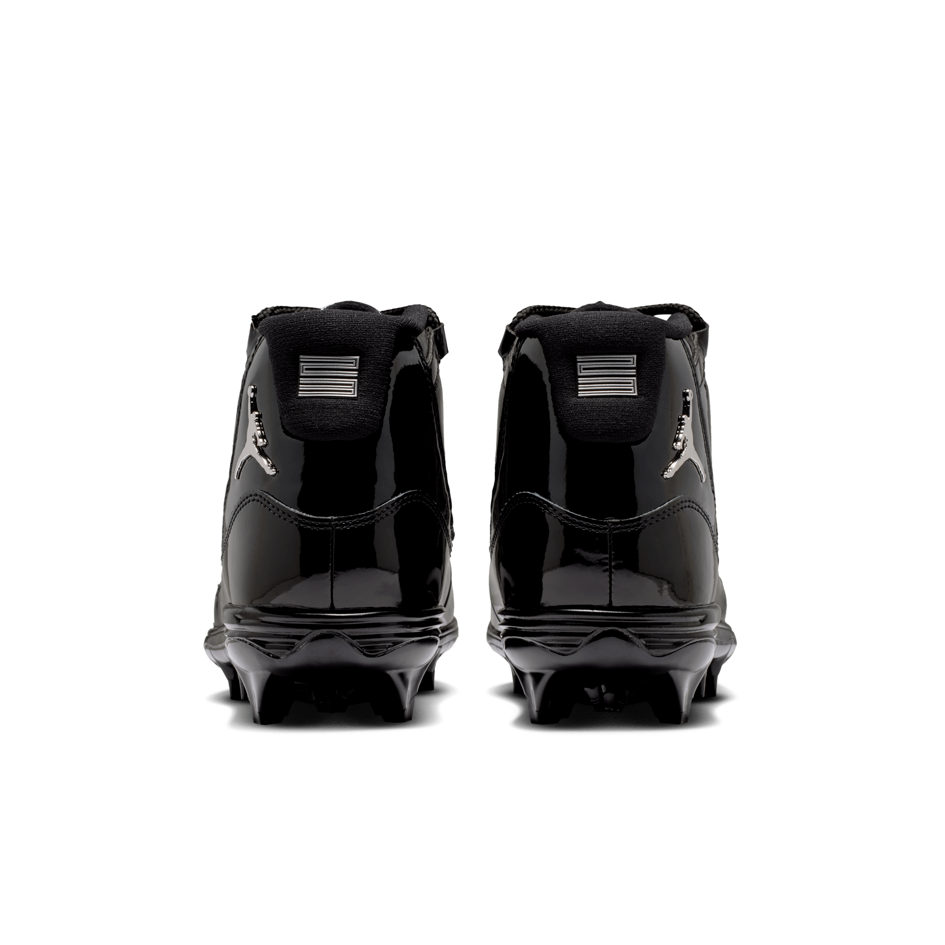 all black jordan cleats